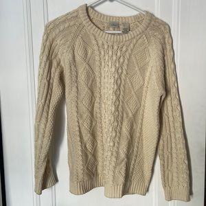 Cream LL Bean Women’s Sweater